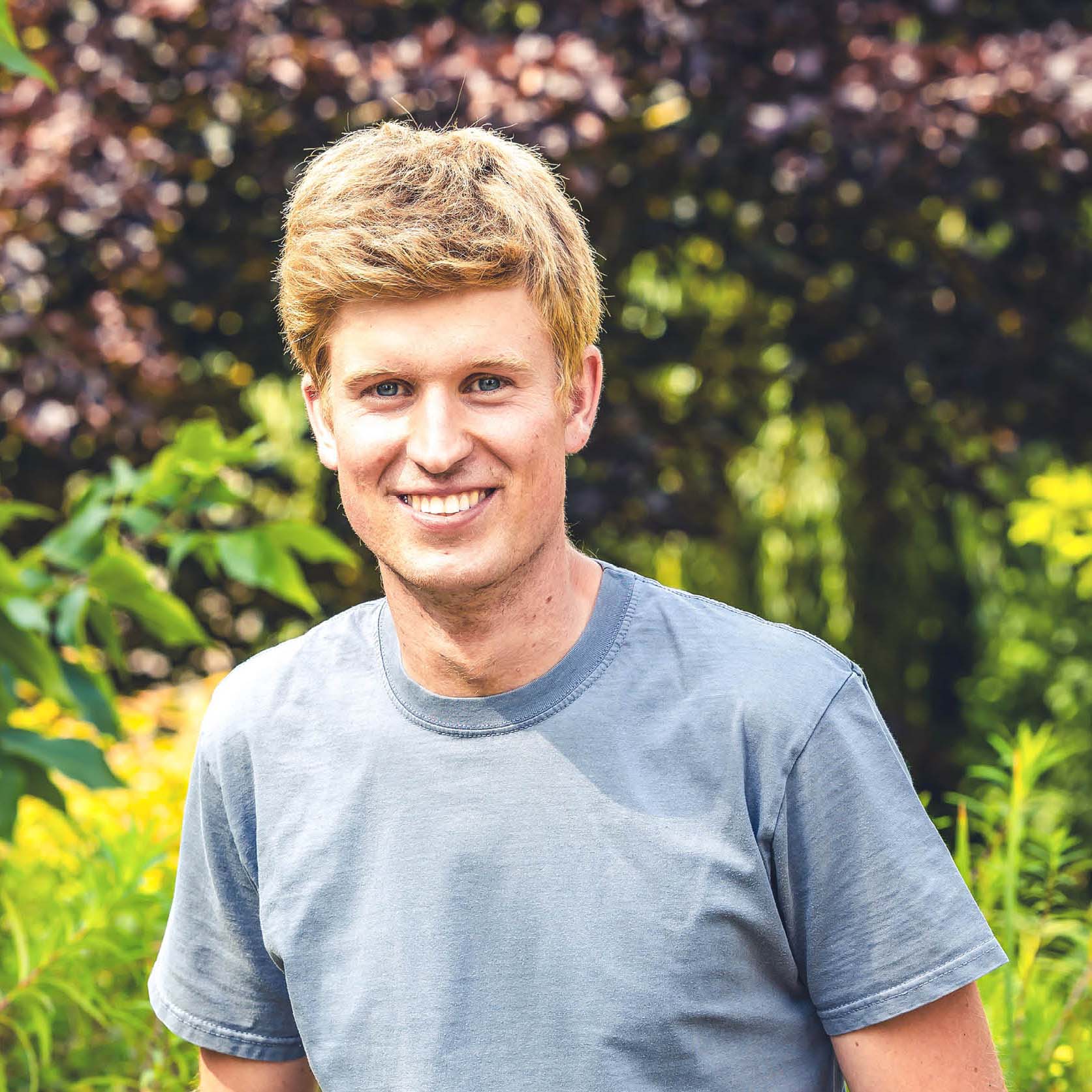 Quadratisches Mitarbeiterfoto von Felix